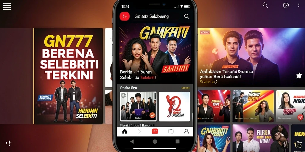 Tampilan antarmuka GN777 yang modern dan interaktif untuk berita selebriti.