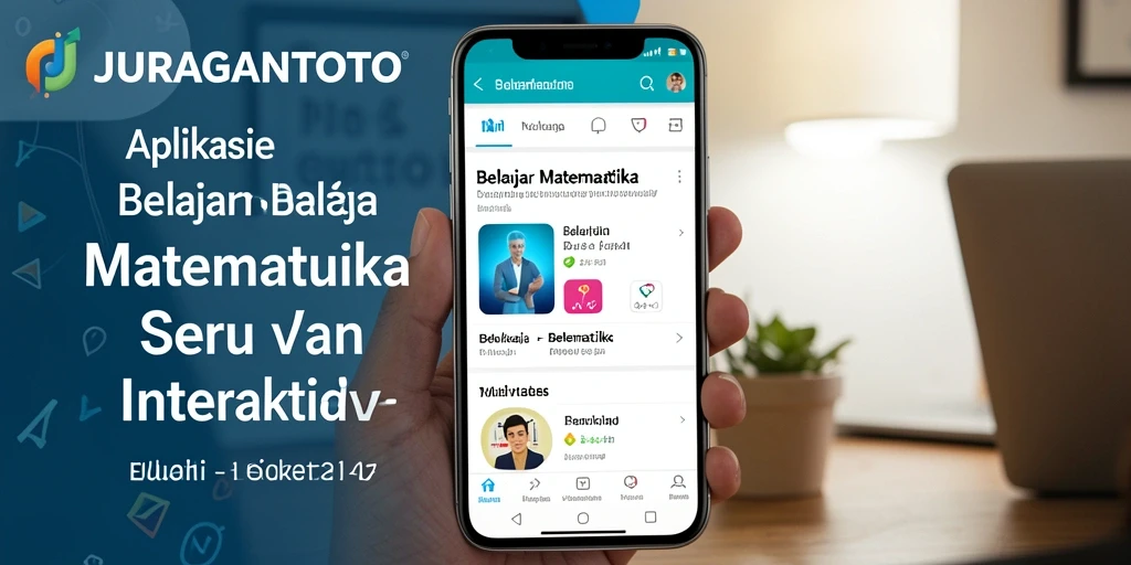 Antarmuka JURAGANTOTO yang interaktif untuk belajar matematika.