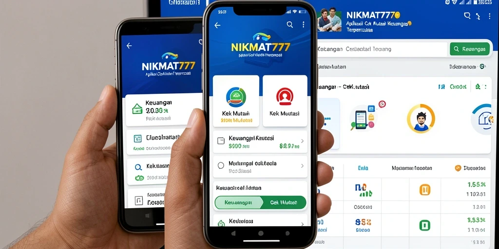 Tampilan antarmuka utama NIKMAT777 untuk cek mutasi keuangan.