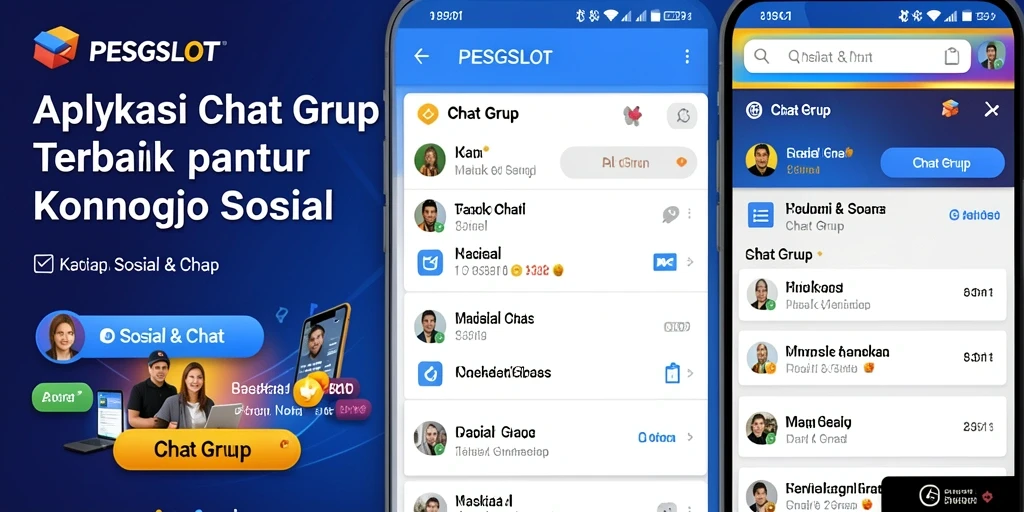 Tampilan antarmuka PESGSLOT yang intuitif dan fungsional untuk Chat Grup.