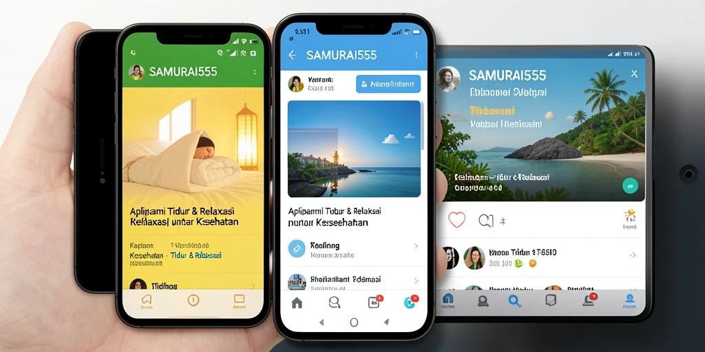 Screenshot antarmuka SAMURAI555 menunjukkan fitur relaksasi yang mudah digunakan.
