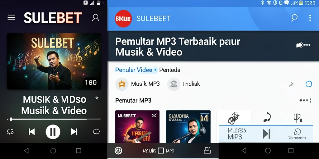 Tampilan antarmuka utama SULEBET yang menampilkan fungsi Pemutar MP3.