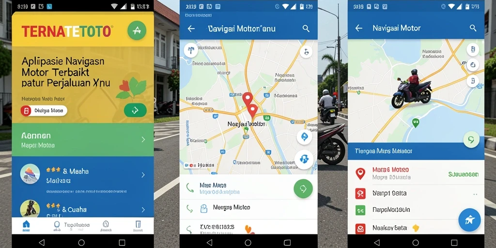 Antarmuka TERNATETOTO menampilkan navigasi motor yang intuitif dan informatif.