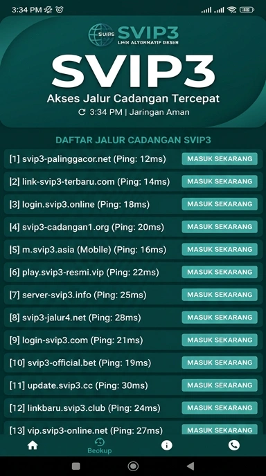 Halaman Link Alternatif svip3 untuk Pengguna Android