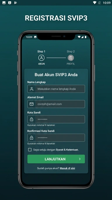 Cara mudah buat akun baru svip3 untuk pengguna Android